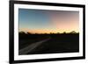 Awesome South Africa Collection - Road in the Savannah at Sunset-Philippe Hugonnard-Framed Photographic Print