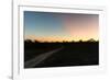 Awesome South Africa Collection - Road in the Savannah at Sunset-Philippe Hugonnard-Framed Photographic Print