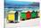 Awesome South Africa Collection - Row of Beach Houses on Beach-Philippe Hugonnard-Stretched Canvas