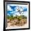 Awesome South Africa Collection Square - African Landscape III-Philippe Hugonnard-Framed Photographic Print