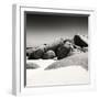 Awesome South Africa Collection Square - Boulders White Beach B&W II-Philippe Hugonnard-Framed Photographic Print