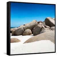 Awesome South Africa Collection Square - Boulders White Beach II-Philippe Hugonnard-Framed Stretched Canvas