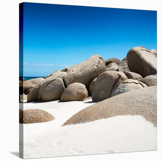 Awesome South Africa Collection Square - Boulders White Beach II-Philippe Hugonnard-Stretched Canvas