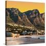 Awesome South Africa Collection Square - Camps Bay at Sunset II-Philippe Hugonnard-Stretched Canvas