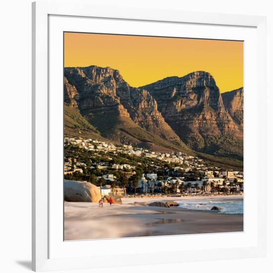 Awesome South Africa Collection Square - Camps Bay at Sunset II-Philippe Hugonnard-Framed Photographic Print