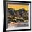 Awesome South Africa Collection Square - Camps Bay at Sunset II-Philippe Hugonnard-Framed Photographic Print