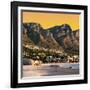 Awesome South Africa Collection Square - Camps Bay at Sunset II-Philippe Hugonnard-Framed Photographic Print