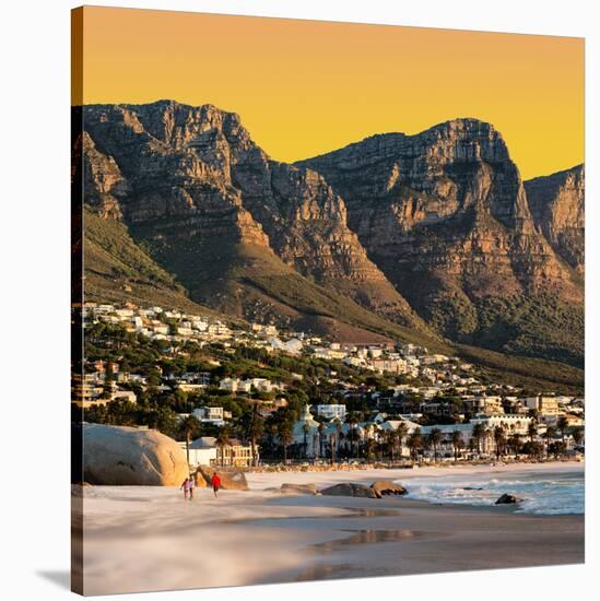 Awesome South Africa Collection Square - Camps Bay at Sunset II-Philippe Hugonnard-Stretched Canvas