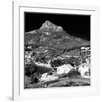 Awesome South Africa Collection Square - Camps Bay - Cape Town B&W II-Philippe Hugonnard-Framed Photographic Print