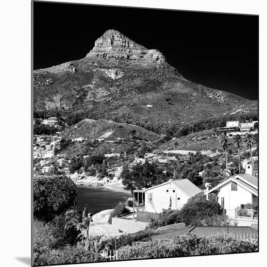 Awesome South Africa Collection Square - Camps Bay - Cape Town B&W II-Philippe Hugonnard-Mounted Photographic Print