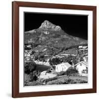 Awesome South Africa Collection Square - Camps Bay - Cape Town B&W II-Philippe Hugonnard-Framed Photographic Print