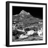 Awesome South Africa Collection Square - Camps Bay - Cape Town B&W II-Philippe Hugonnard-Framed Photographic Print