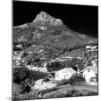 Awesome South Africa Collection Square - Camps Bay - Cape Town B&W II-Philippe Hugonnard-Mounted Photographic Print