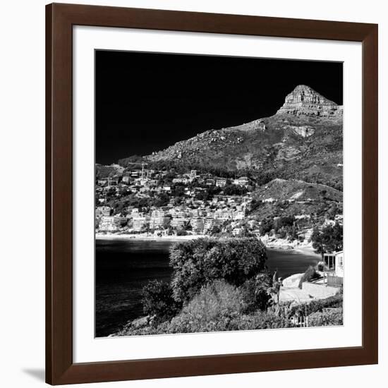 Awesome South Africa Collection Square - Camps Bay - Cape Town B&W-Philippe Hugonnard-Framed Photographic Print
