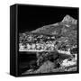 Awesome South Africa Collection Square - Camps Bay - Cape Town B&W-Philippe Hugonnard-Framed Stretched Canvas