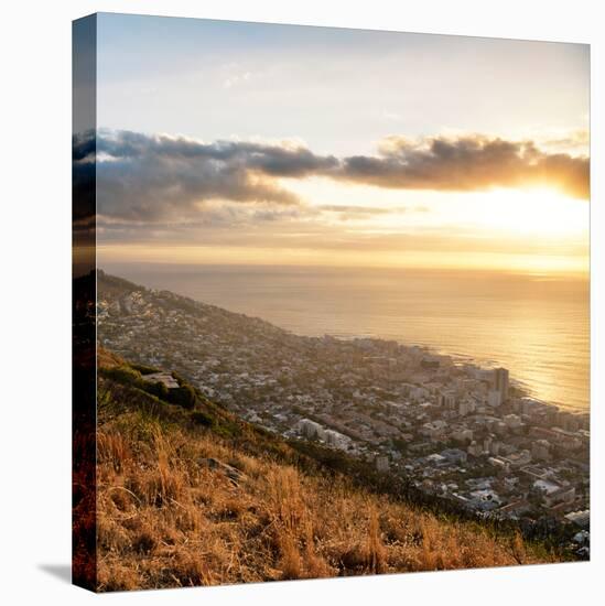 Awesome South Africa Collection Square - Cape Town at Sunset II-Philippe Hugonnard-Stretched Canvas