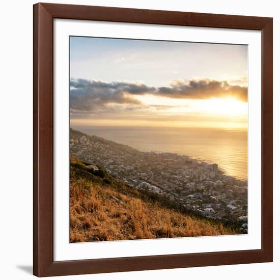 Awesome South Africa Collection Square - Cape Town at Sunset II-Philippe Hugonnard-Framed Photographic Print
