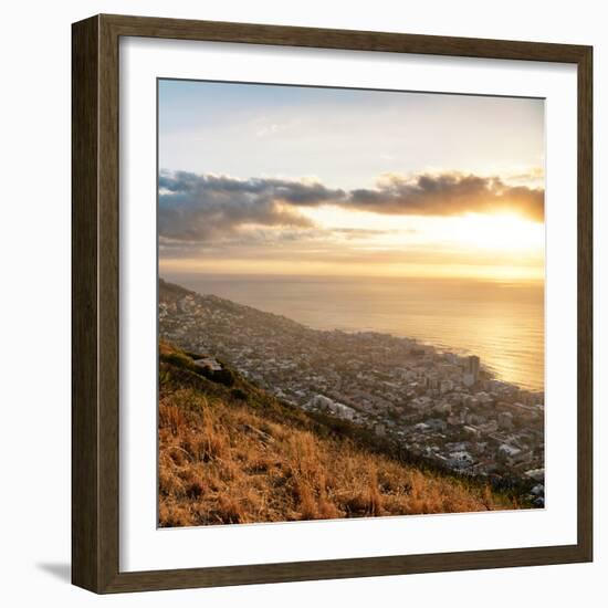 Awesome South Africa Collection Square - Cape Town at Sunset II-Philippe Hugonnard-Framed Photographic Print