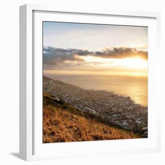 Awesome South Africa Collection Square - Cape Town at Sunset II-Philippe Hugonnard-Framed Photographic Print