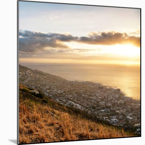 Awesome South Africa Collection Square - Cape Town at Sunset II-Philippe Hugonnard-Mounted Photographic Print