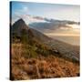 Awesome South Africa Collection Square - Cape Town at Sunset-Philippe Hugonnard-Stretched Canvas