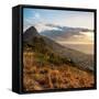 Awesome South Africa Collection Square - Cape Town at Sunset-Philippe Hugonnard-Framed Stretched Canvas