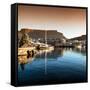 Awesome South Africa Collection Square - Cape Town Harbour and Table Mountain at Sunset II-Philippe Hugonnard-Framed Stretched Canvas