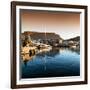 Awesome South Africa Collection Square - Cape Town Harbour and Table Mountain at Sunset II-Philippe Hugonnard-Framed Photographic Print