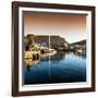 Awesome South Africa Collection Square - Cape Town Harbour and Table Mountain at Sunset II-Philippe Hugonnard-Framed Photographic Print