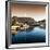 Awesome South Africa Collection Square - Cape Town Harbour and Table Mountain at Sunset II-Philippe Hugonnard-Framed Photographic Print