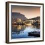 Awesome South Africa Collection Square - Cape Town Harbour and Table Mountain at Sunset-Philippe Hugonnard-Framed Photographic Print