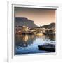 Awesome South Africa Collection Square - Cape Town Harbour and Table Mountain at Sunset-Philippe Hugonnard-Framed Photographic Print