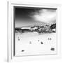 Awesome South Africa Collection Square - Colony of Penguins B&W-Philippe Hugonnard-Framed Photographic Print