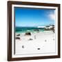 Awesome South Africa Collection Square - Colony of Penguins II-Philippe Hugonnard-Framed Photographic Print