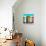 Awesome South Africa Collection Square - Colorful Beach Hut Cape Town - Orange & Teal-Philippe Hugonnard-Photographic Print displayed on a wall