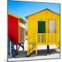 Awesome South Africa Collection Square - Colorful Beach Huts at Muizenberg - Cape Town II-Philippe Hugonnard-Mounted Photographic Print