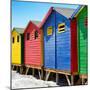 Awesome South Africa Collection Square - Colorful Beach Huts at Muizenberg - Cape Town IV-Philippe Hugonnard-Mounted Photographic Print