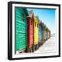 Awesome South Africa Collection Square - Colorful Beach Huts at Muizenberg - Cape Town IX-Philippe Hugonnard-Framed Photographic Print