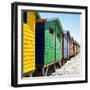 Awesome South Africa Collection Square - Colorful Beach Huts at Muizenberg - Cape Town V-Philippe Hugonnard-Framed Photographic Print