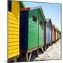 Awesome South Africa Collection Square - Colorful Beach Huts at Muizenberg - Cape Town V-Philippe Hugonnard-Mounted Photographic Print