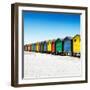 Awesome South Africa Collection Square - Colorful Beach Huts at Muizenberg - Cape Town VII-Philippe Hugonnard-Framed Photographic Print