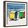 Awesome South Africa Collection Square - Colorful Beach Huts - Cape Town-Philippe Hugonnard-Framed Photographic Print