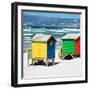 Awesome South Africa Collection Square - Colorful Beach Huts - Cape Town-Philippe Hugonnard-Framed Photographic Print