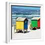 Awesome South Africa Collection Square - Colorful Beach Huts - Cape Town-Philippe Hugonnard-Framed Photographic Print