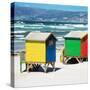 Awesome South Africa Collection Square - Colorful Beach Huts - Cape Town-Philippe Hugonnard-Stretched Canvas