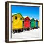 Awesome South Africa Collection Square - Colorful Beach Huts on Muizenberg - Cape Town-Philippe Hugonnard-Framed Photographic Print