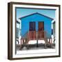 Awesome South Africa Collection Square - Colorful House "Forty Six & Forty Seven" Powder Blue-Philippe Hugonnard-Framed Photographic Print