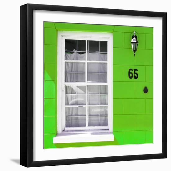 Awesome South Africa Collection Square - Colorful House "Sixty Five" Green-Philippe Hugonnard-Framed Photographic Print