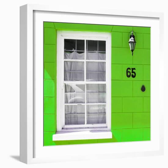 Awesome South Africa Collection Square - Colorful House "Sixty Five" Green-Philippe Hugonnard-Framed Photographic Print