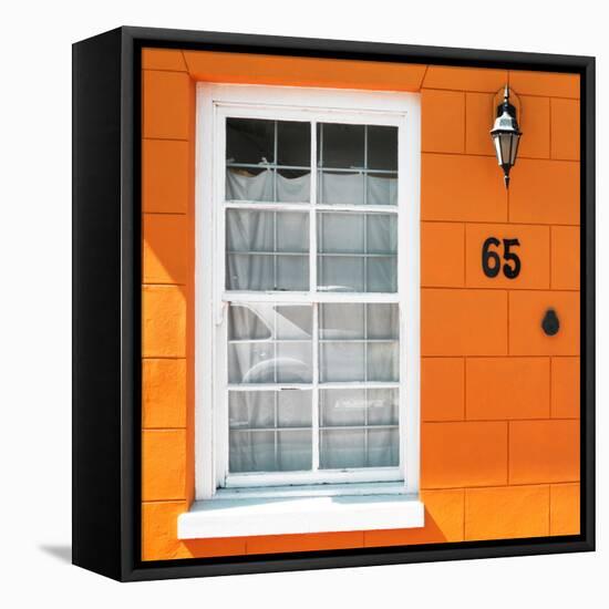 Awesome South Africa Collection Square - Colorful House "Sixty Five" Orange-Philippe Hugonnard-Framed Stretched Canvas